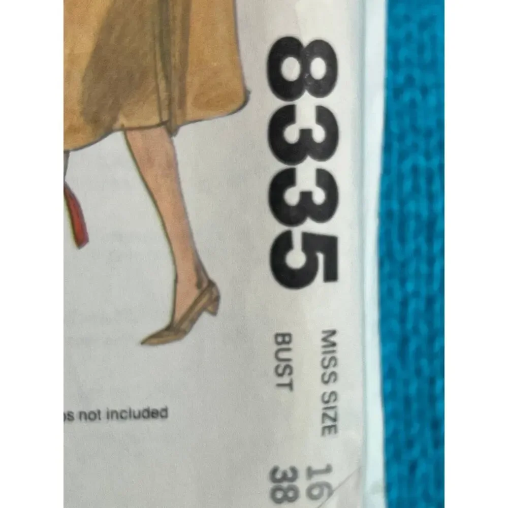McCalls 8339 trench skirt pant pattern size 16